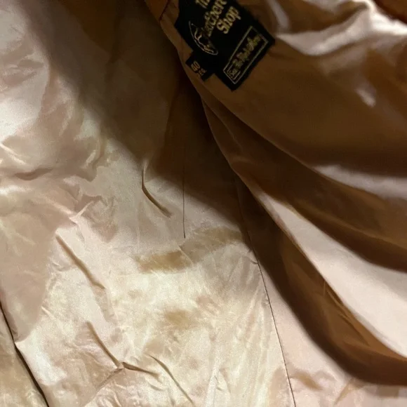 Vintage Sears The Leather Shop Tan Leather Jacket